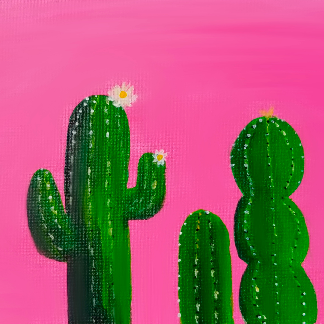 Pink Cactus Paint Kit | Seven Eye Designs